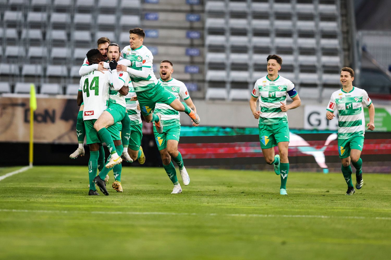 Jubel bei den Tirolern