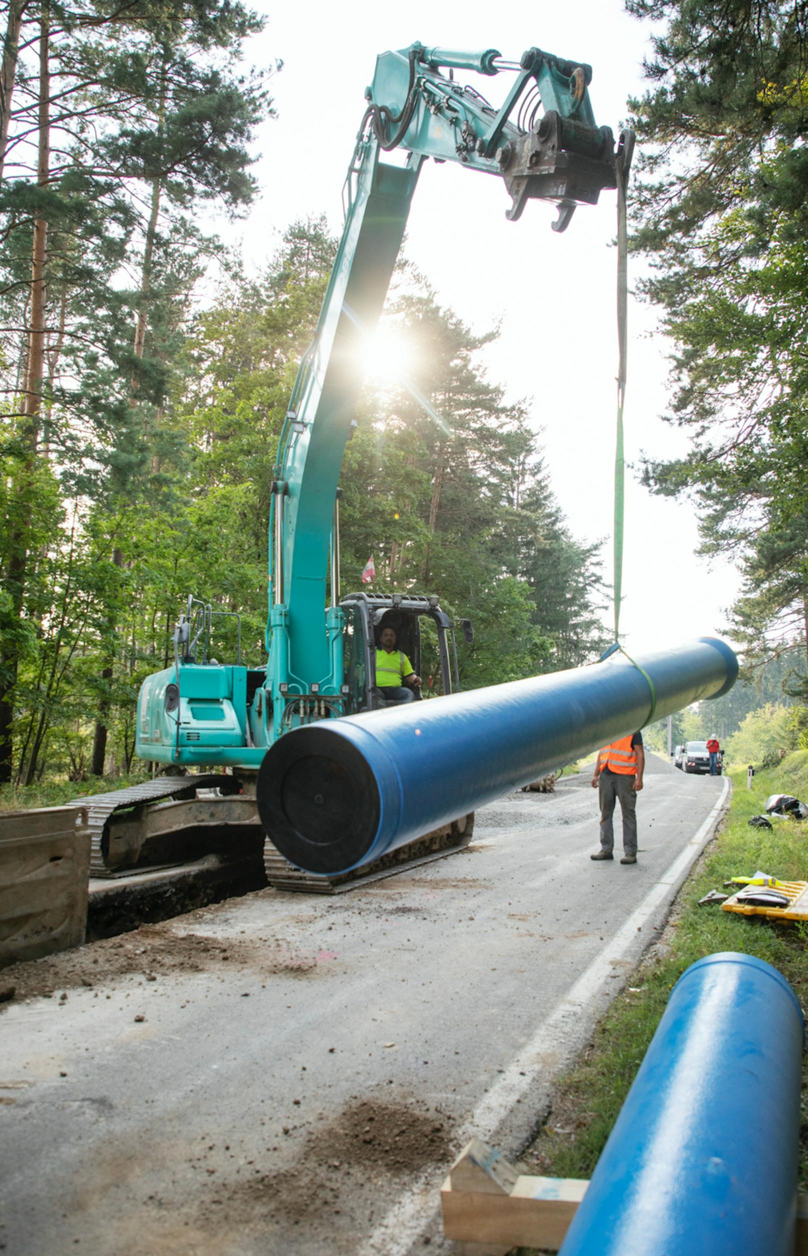 Leitungsbau im Waldviertel - 1. Abschnitt