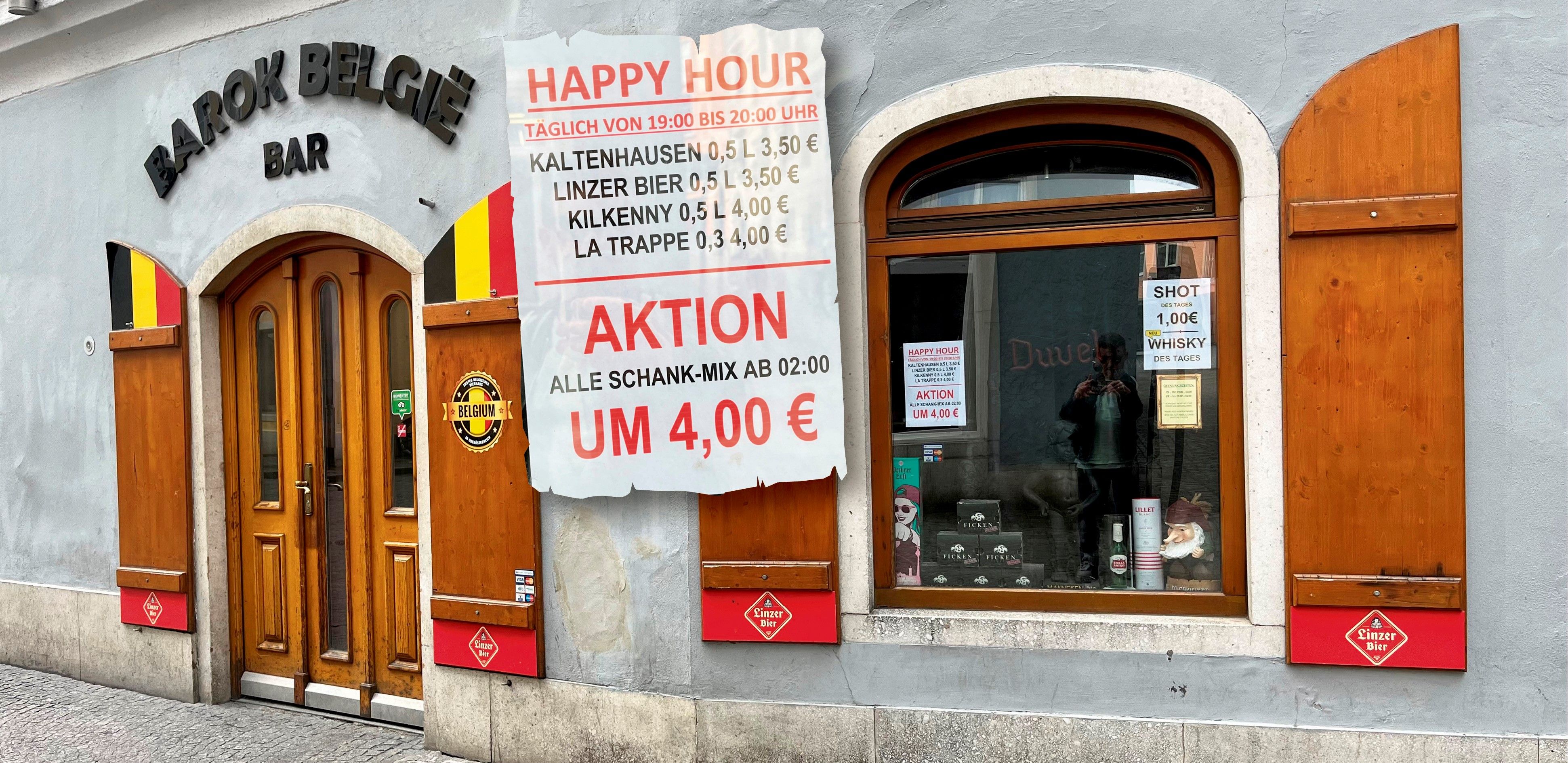 Zur Happy Hour gibt's in einem Linzer Lokal billiges Bier und günstige Mix-Getränke.