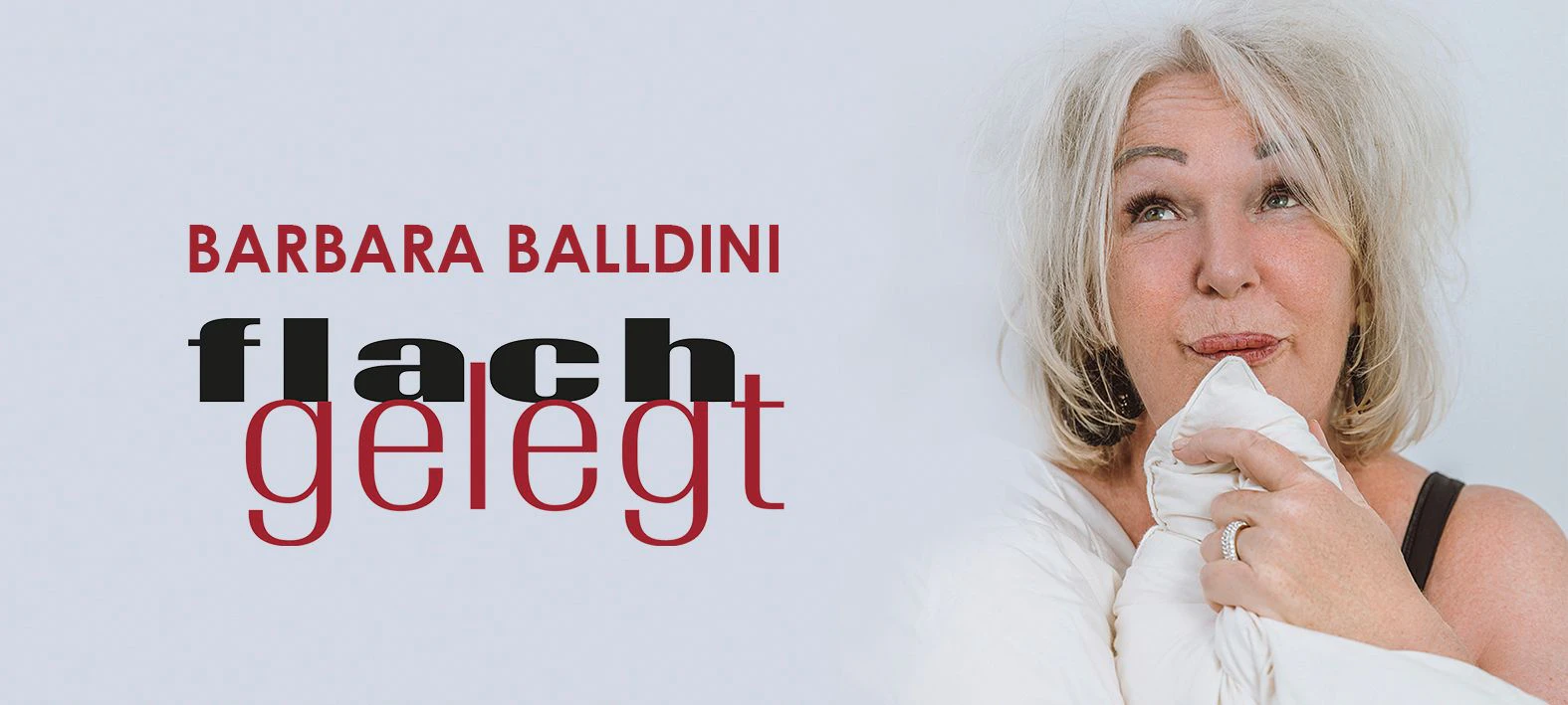 Barbara Balldini stellt ihr neues Programm "Flachgelegt" am 10. Mai im CasaNova vor.