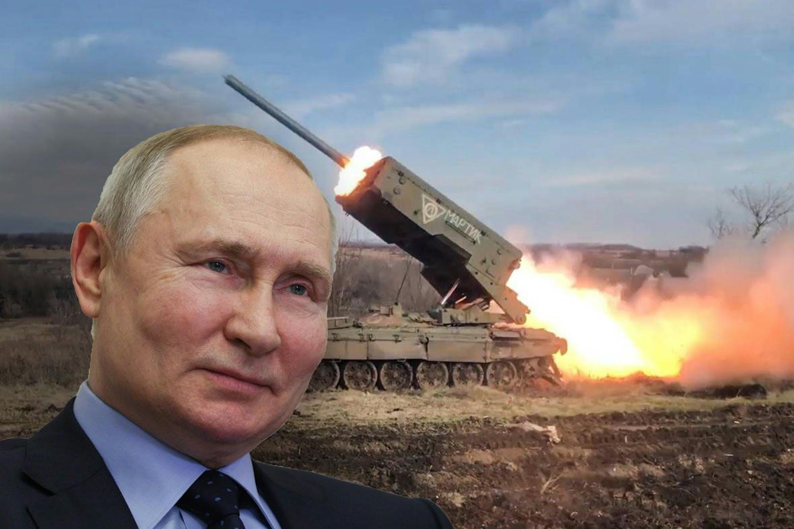 Russlands Präsident Putin entsendet gefürchtete Raketenwerfer an die Front.