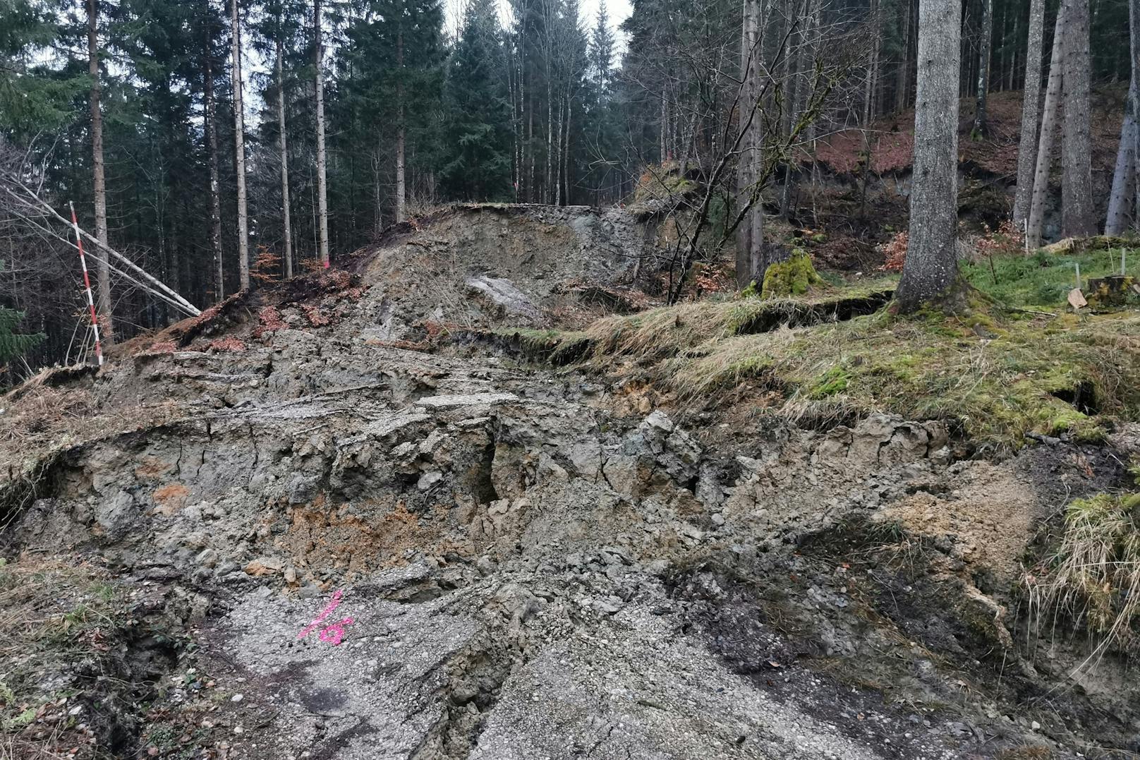 In St. Gilgen kam es am 6. April zu einem Hangrutsch.