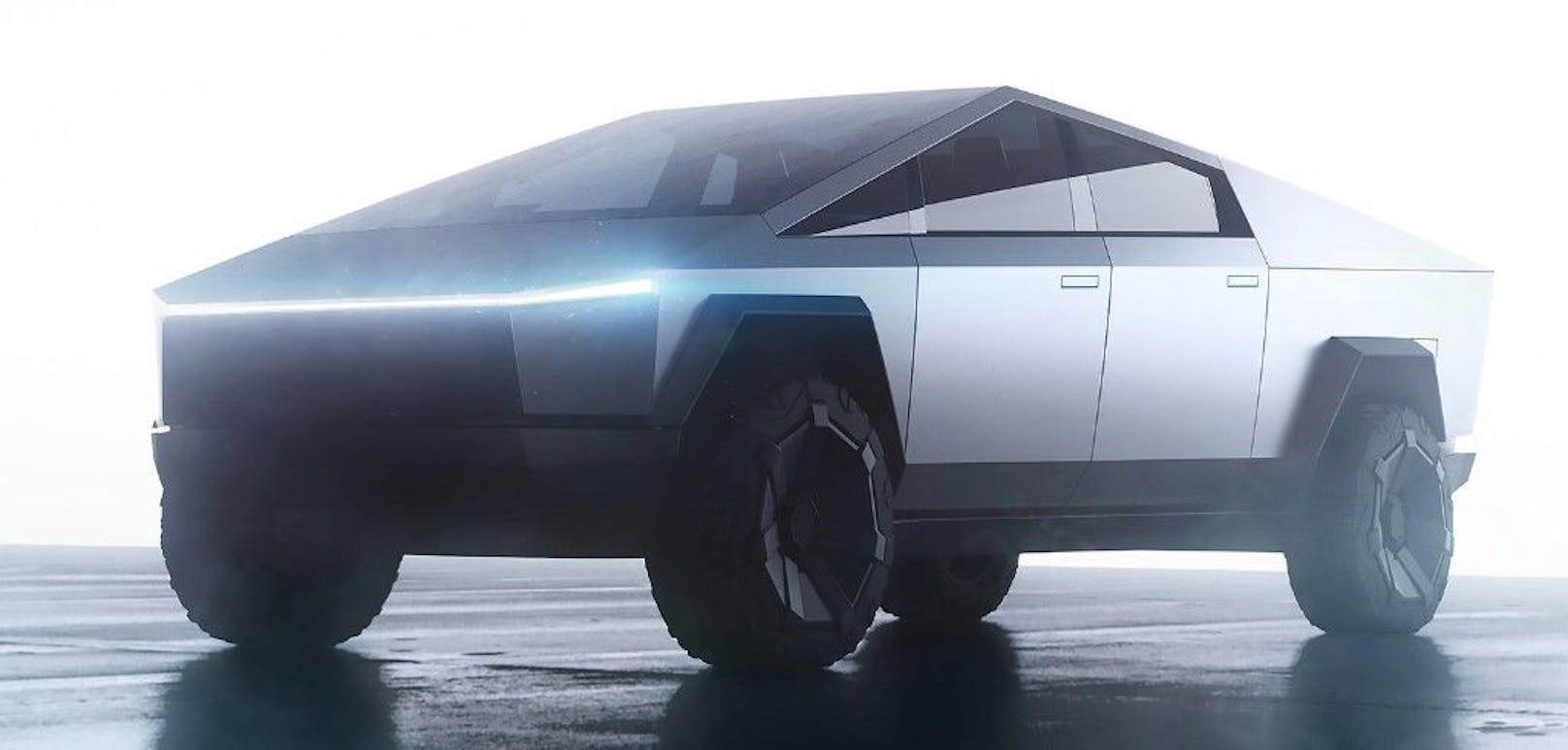 Der <strong>Tesla Cybertruck</strong> ist ein angekündigtes batterieelektrisch angetriebenes, leichtes Nutzfahrzeug&nbsp;in Form eines Pick-ups.
