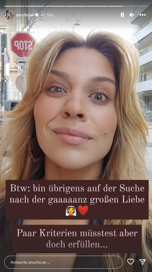 So sucht Anja Windl nach der großen Liebe. 