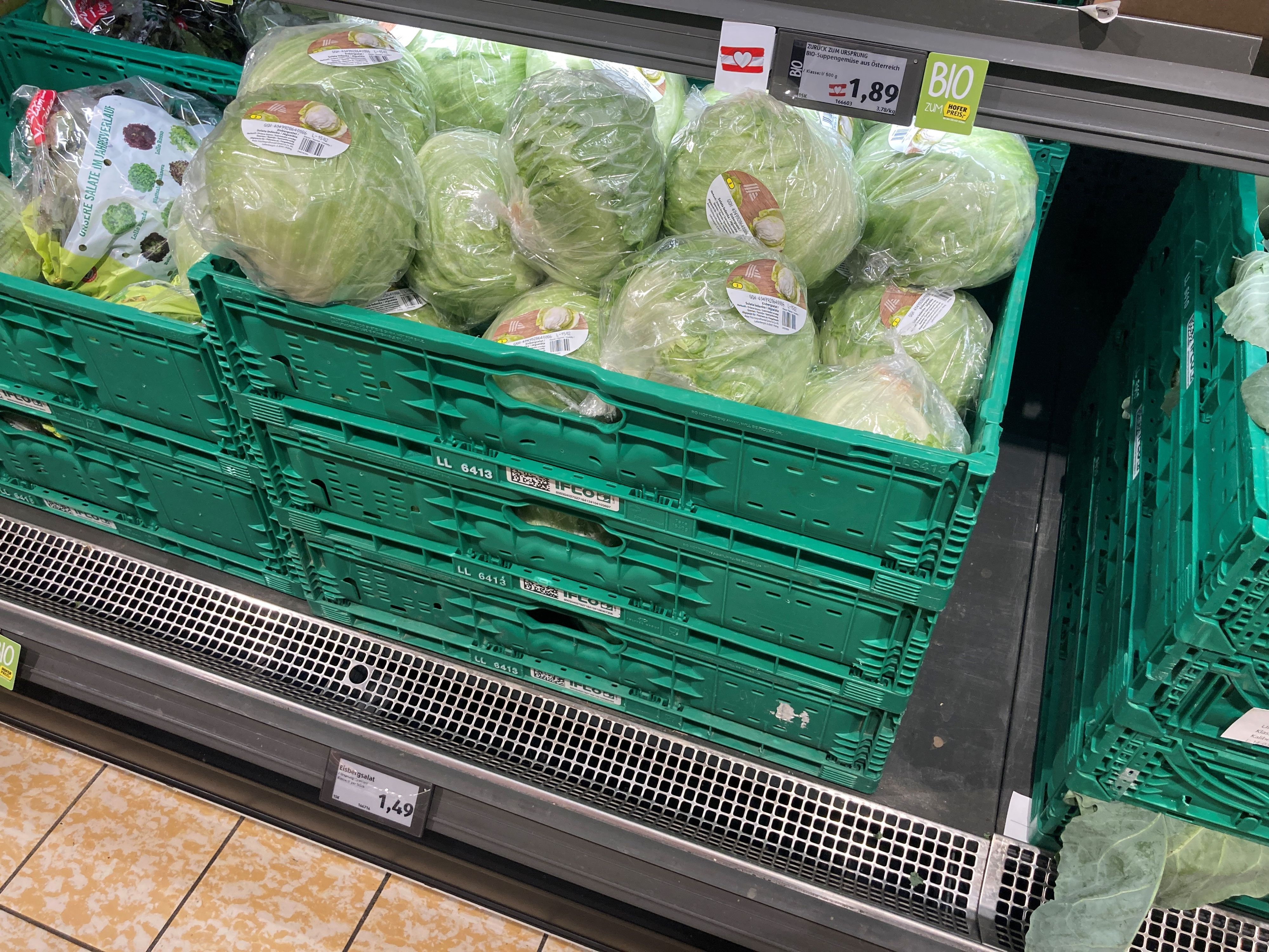 Vor zwei Wochen kostete der Salat beim Diskonter noch 1,99 Euro.&nbsp;