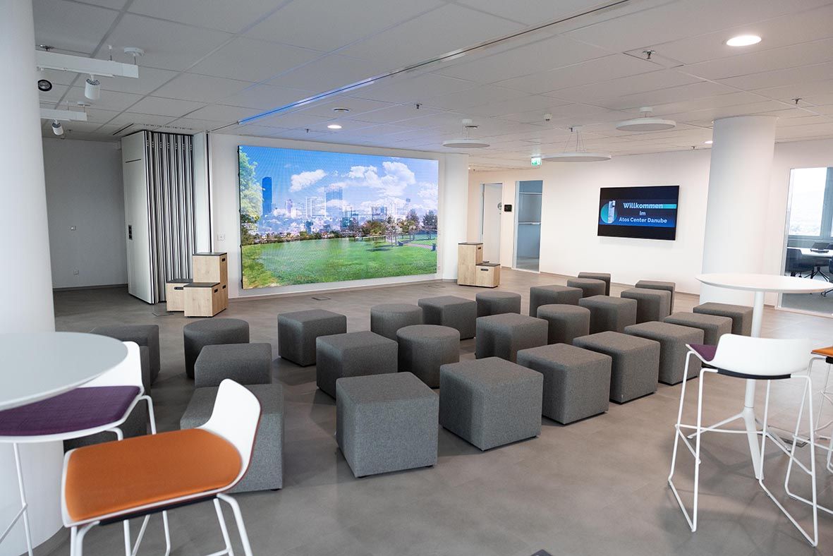 Atos neue Unternehmenszentrale legt Fokus auf Klimaschutz und hybrides Arbeiten.