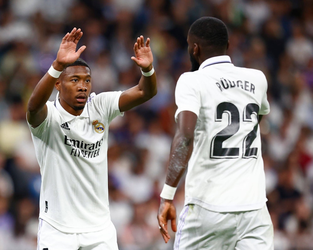 David Alaba mit Real Madrid in der Champions League. 