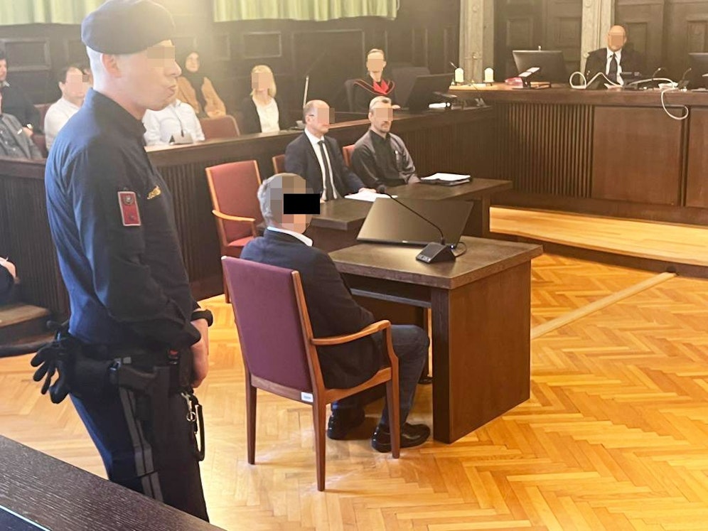 Der Angeklagte vor Gericht 