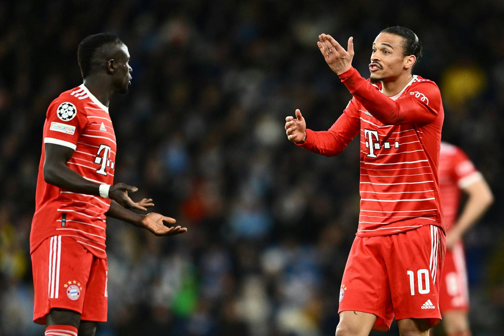 Sadio Mane und Leroy Sane.