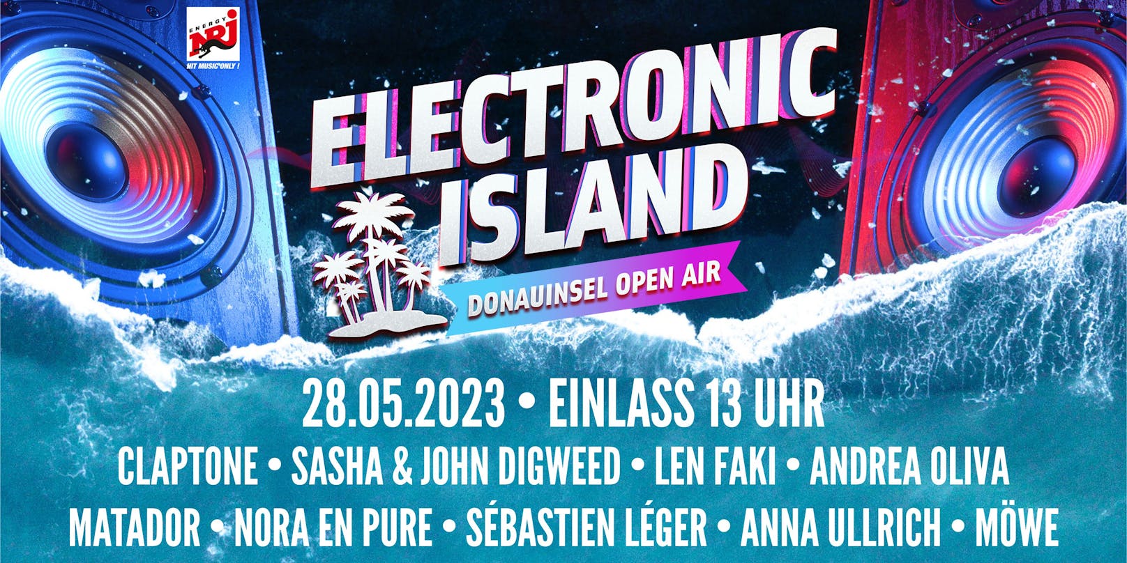 Das Donauinsel Open Air Festival schließt am Sonntag, 28. Mai 2023 mit "Electronic Island".