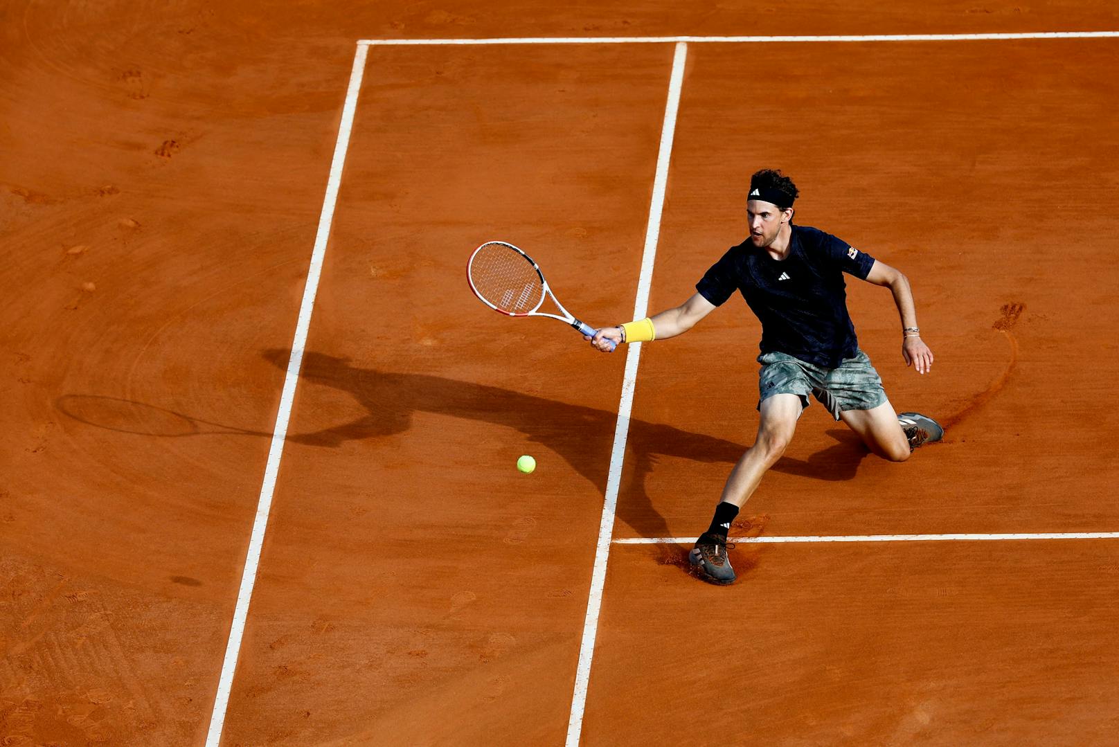 Dominic Thiem ist in Monte Carlo gescheitert, trainierte unmittelbar danach weiter. 