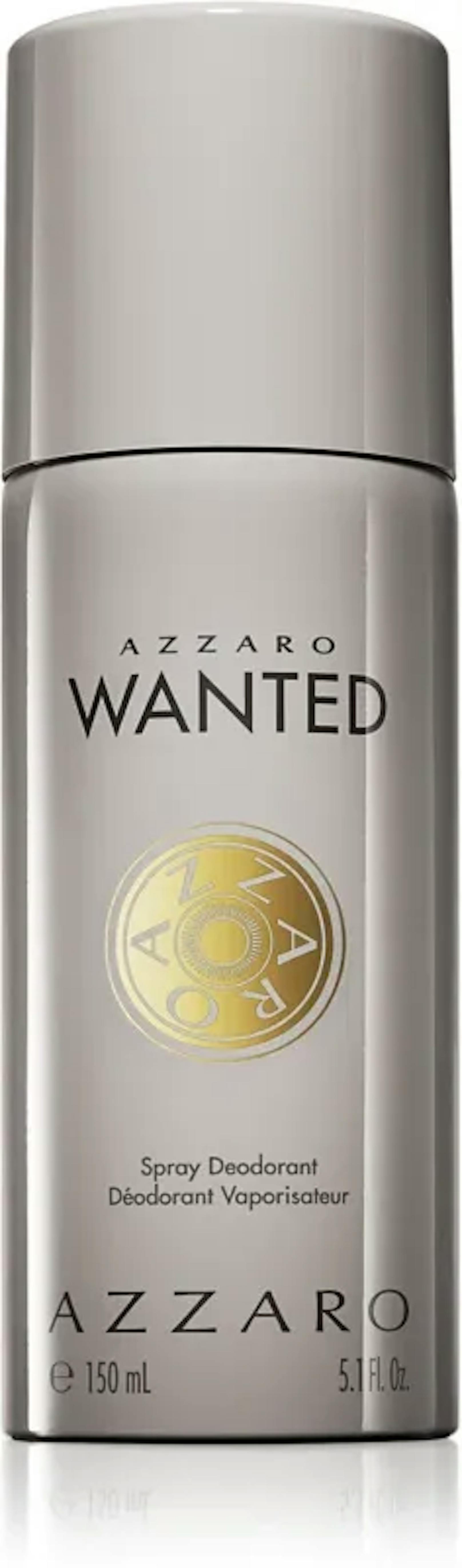 Wer sich von morgens bis abends frisch fühlen möchte sollte zum Deodorant Azzaro Wanted greifen. Das Deo-Spray setzt das selbe Aroma frei wie das Parfum, allerdings hält dieses deinen Schweißgeruch in Grenzen. 