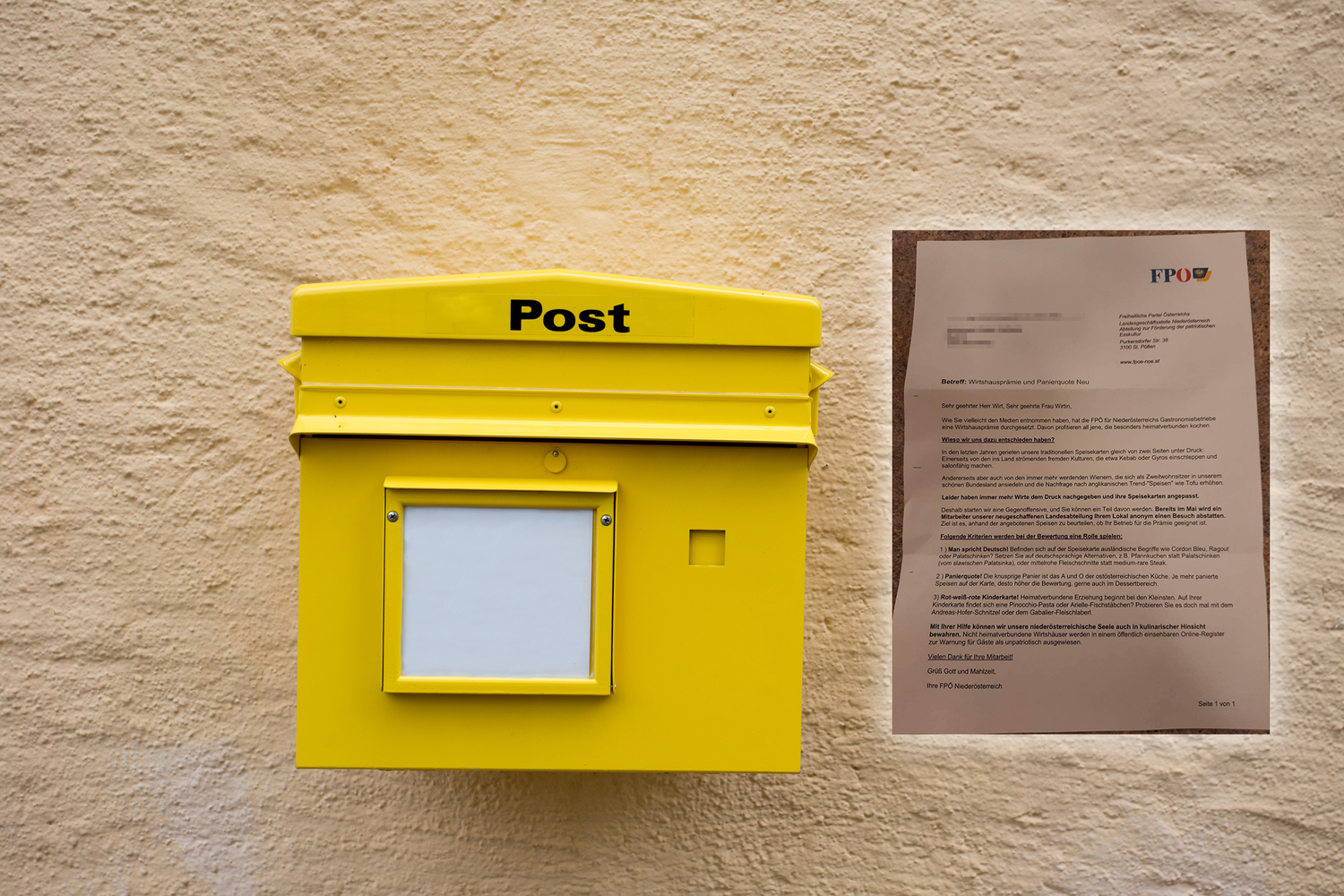 500 Briefe wurden insgesamt verschickt.