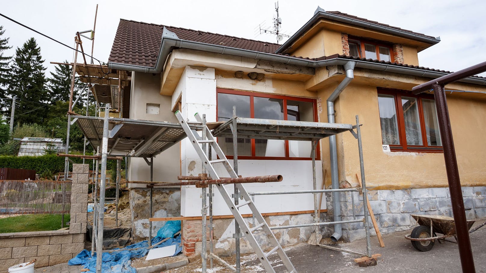 In Österreich wurden in den letzten Jahren weniger Häuser saniert.