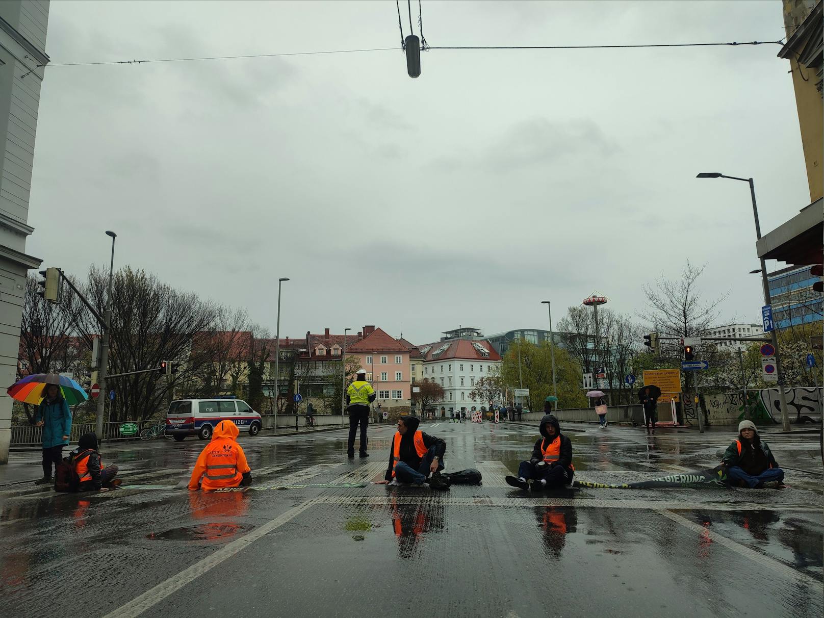 Am Donnerstag kam es erneut zu Klima-Protesten in Graz.