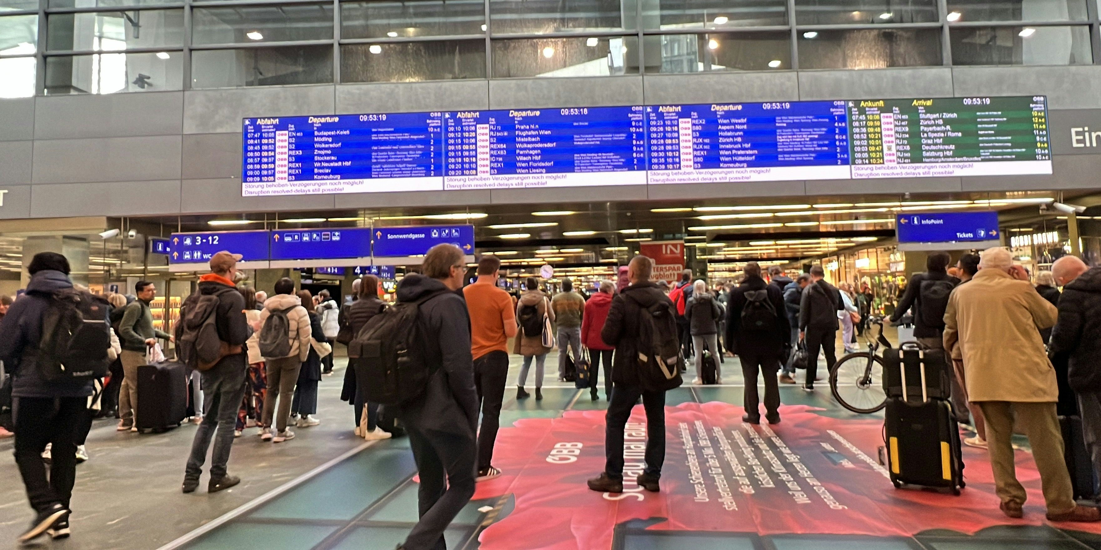 Auch en restlichen Tag ist wohl noch mit Verspätungen zu rechnen.