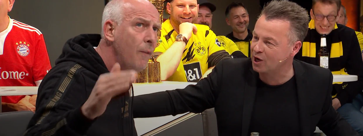 Mario Basler (l.) zieht über die Bayern-Bosse vom Leder.