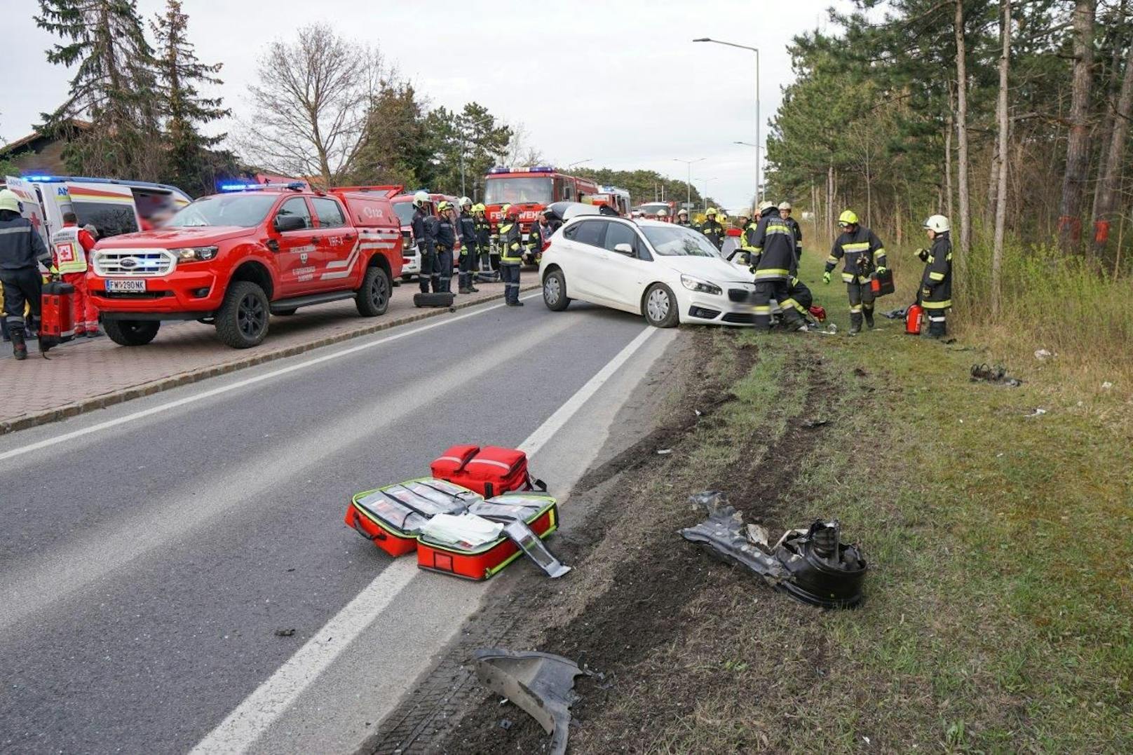 Der Lenker wurde schwer verletzt.