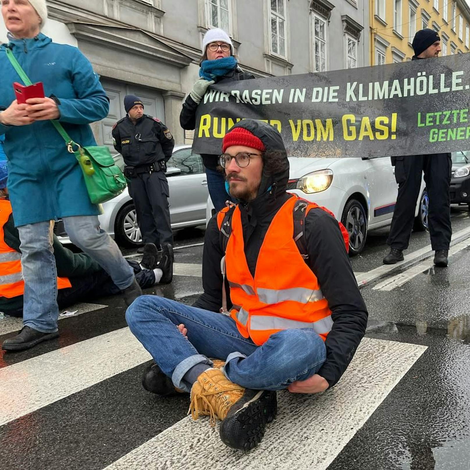Weitere Bilder der Protestaktion vom 14. April 2023 in Graz zum Durchklicken &gt;&gt;