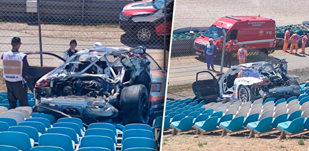 Heftiger Crash in Portugal