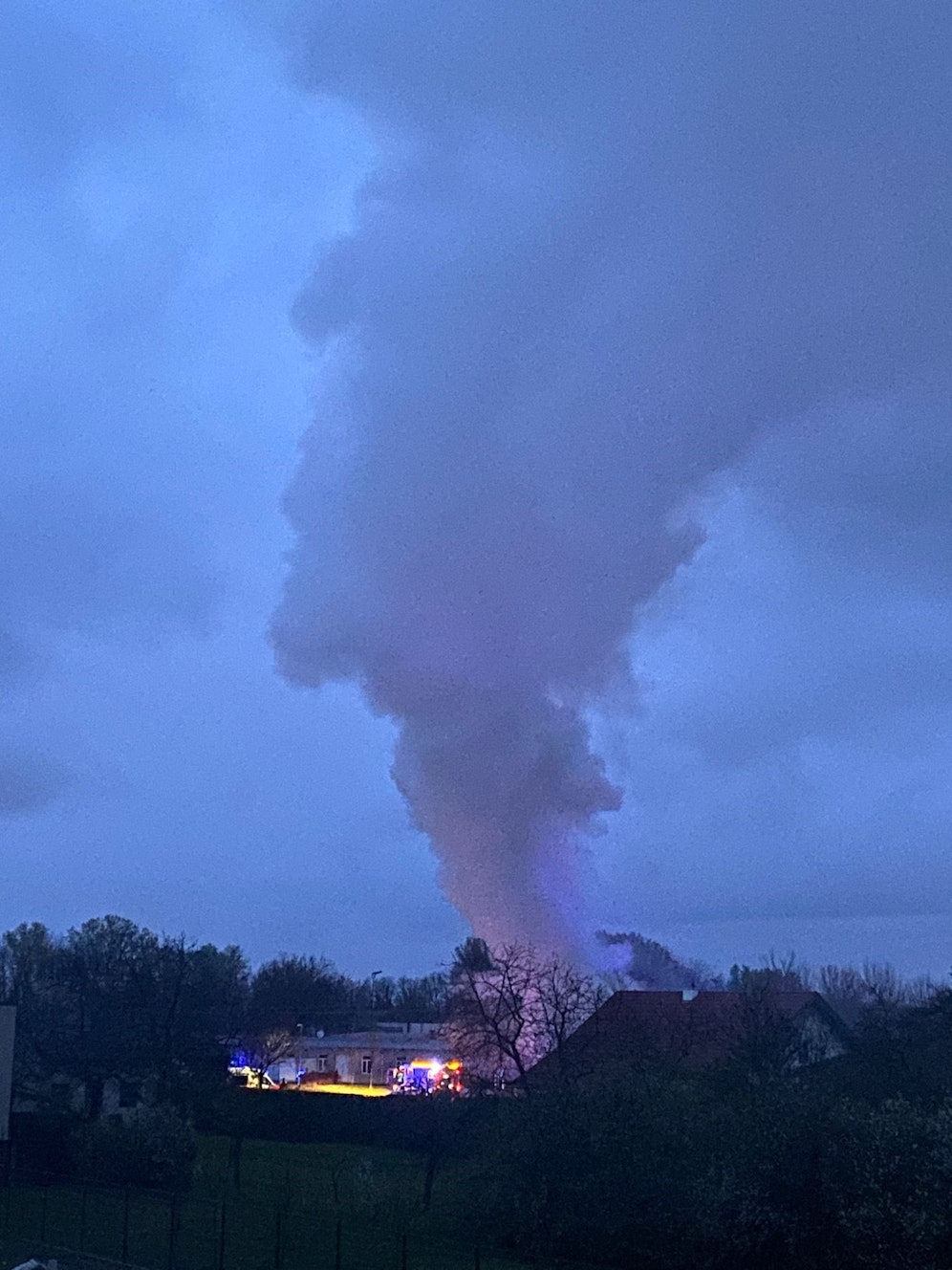 In einem Haus in Wimpassing brach Samstagmorgen Feuer aus.