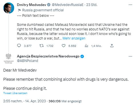 Der polnische Inlandsgeheimdienst gab Kontra.