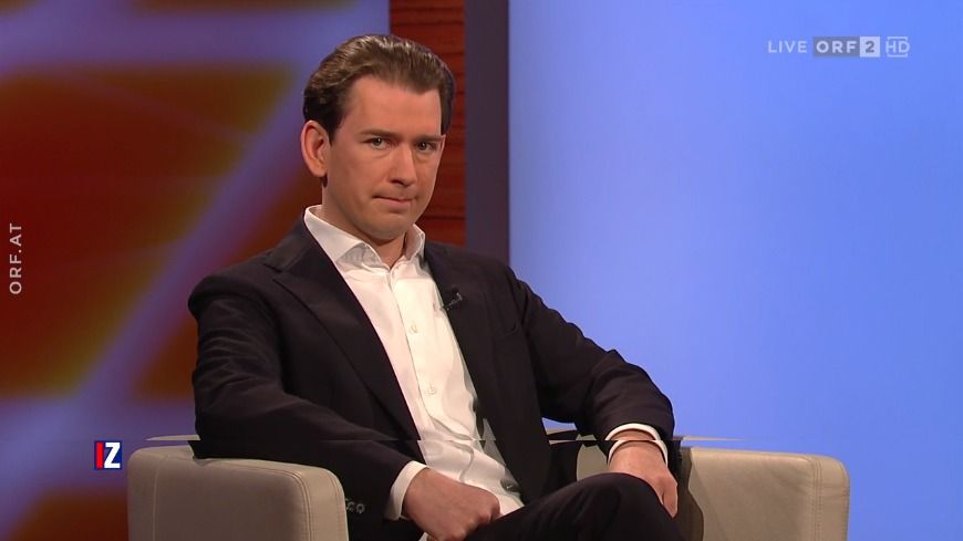 Sebastian Kurz feierte am späten Sonntagabend sein TV-Comeback bei ORF-"Im Zentrum".
