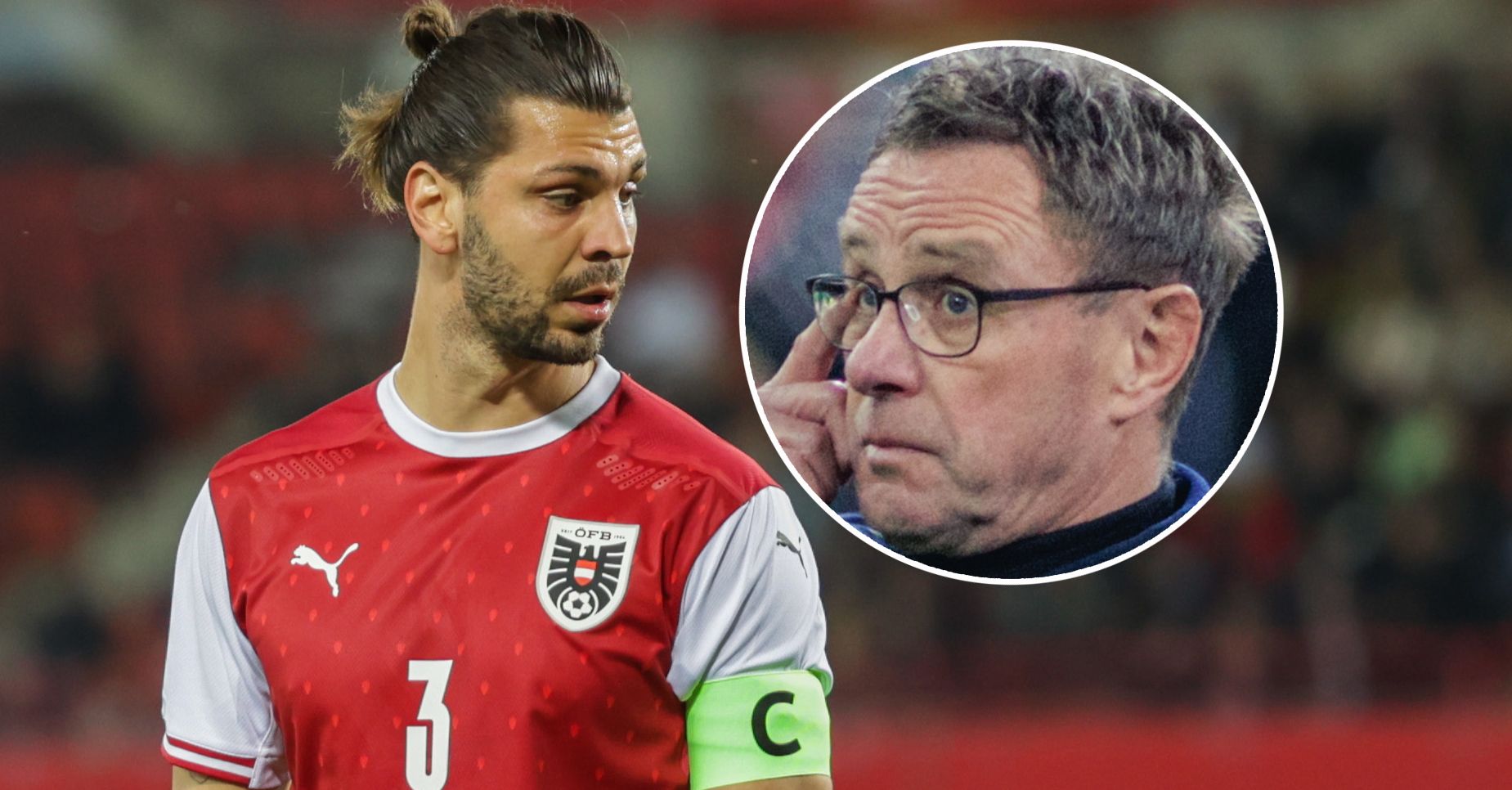 Aleks Dragovic (l.) ist von Teamchef Ralf Rangnick enttäuscht