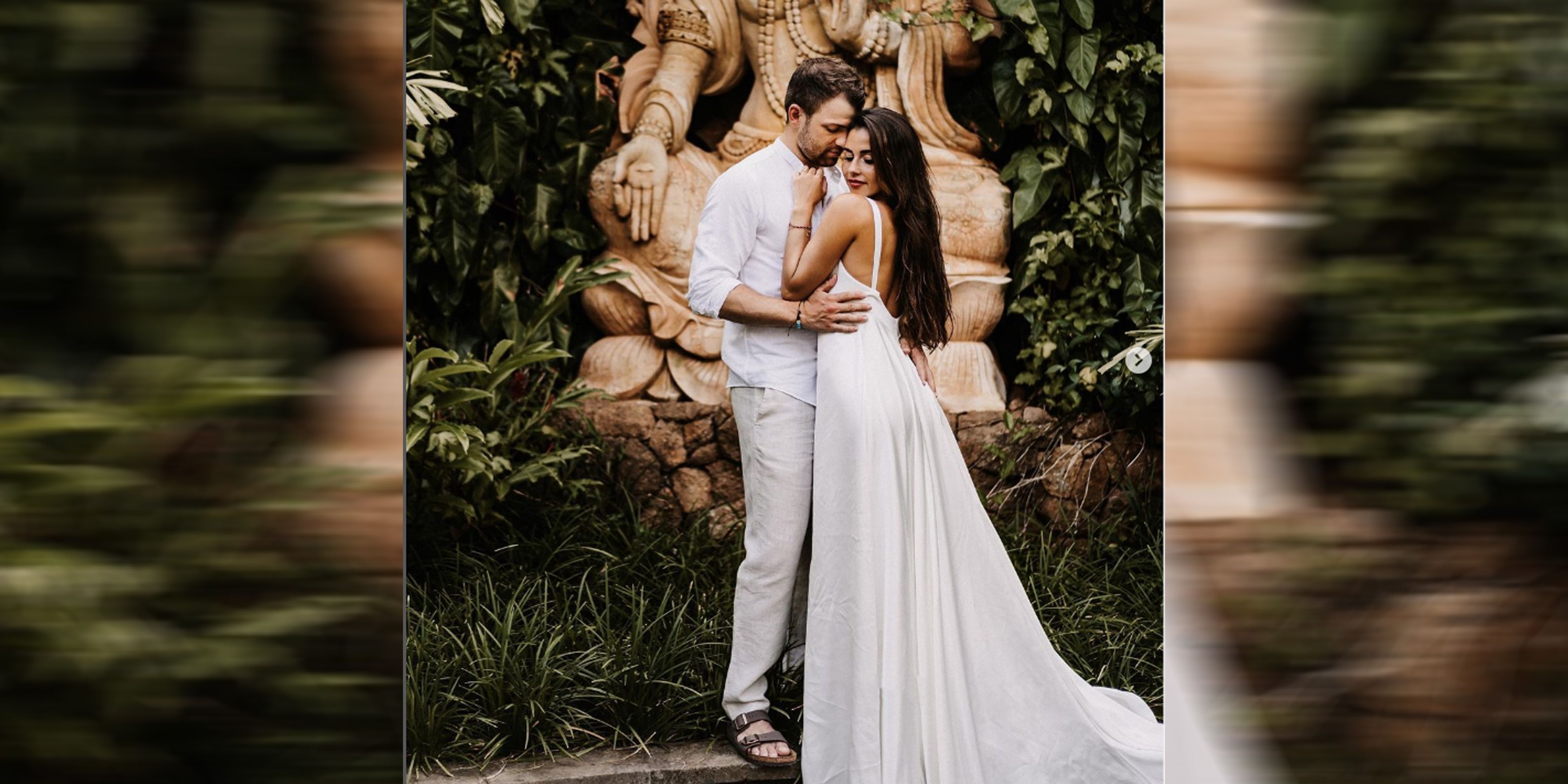 Sarah Engels überrascht ihre Fans mit diesem Bild im Brautkleid.