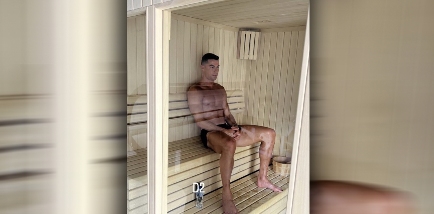 Ronaldo am Schwitzen.