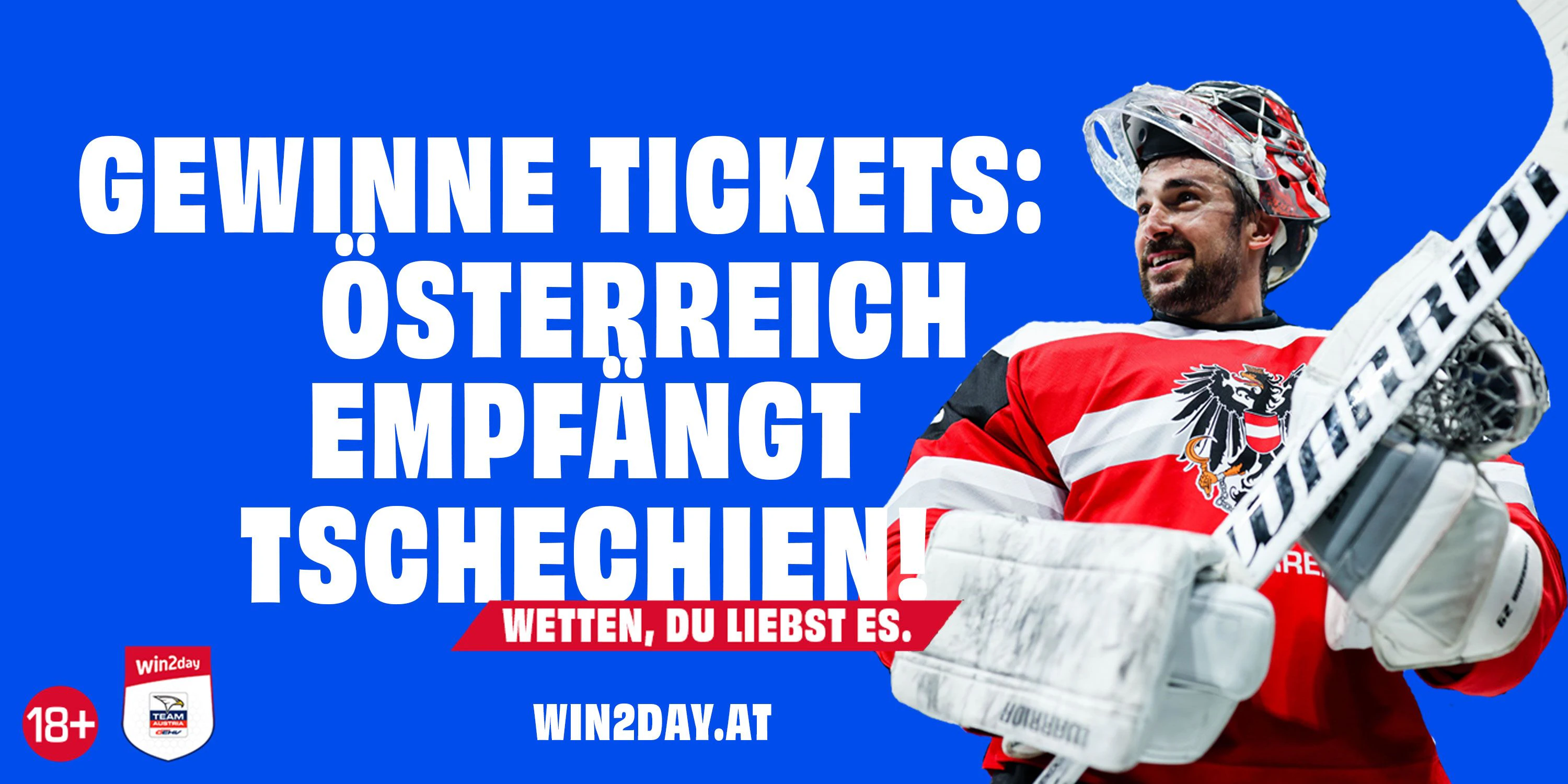 Jetzt mitspielen und zwei Karten für das Eishockey-Match Österreich - Tschechien gewinnen!