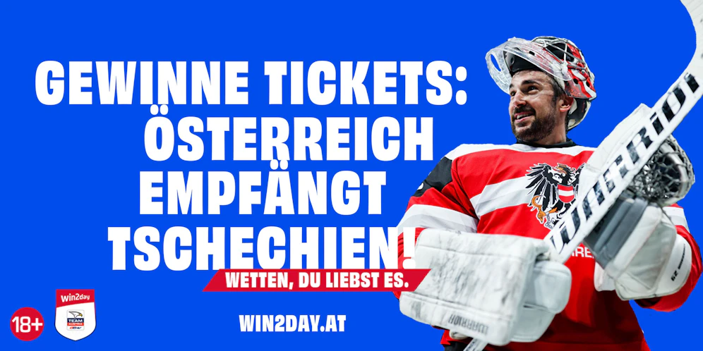 Jetzt mitspielen und zwei Karten für das Eishockey-Match Österreich - Tschechien gewinnen!