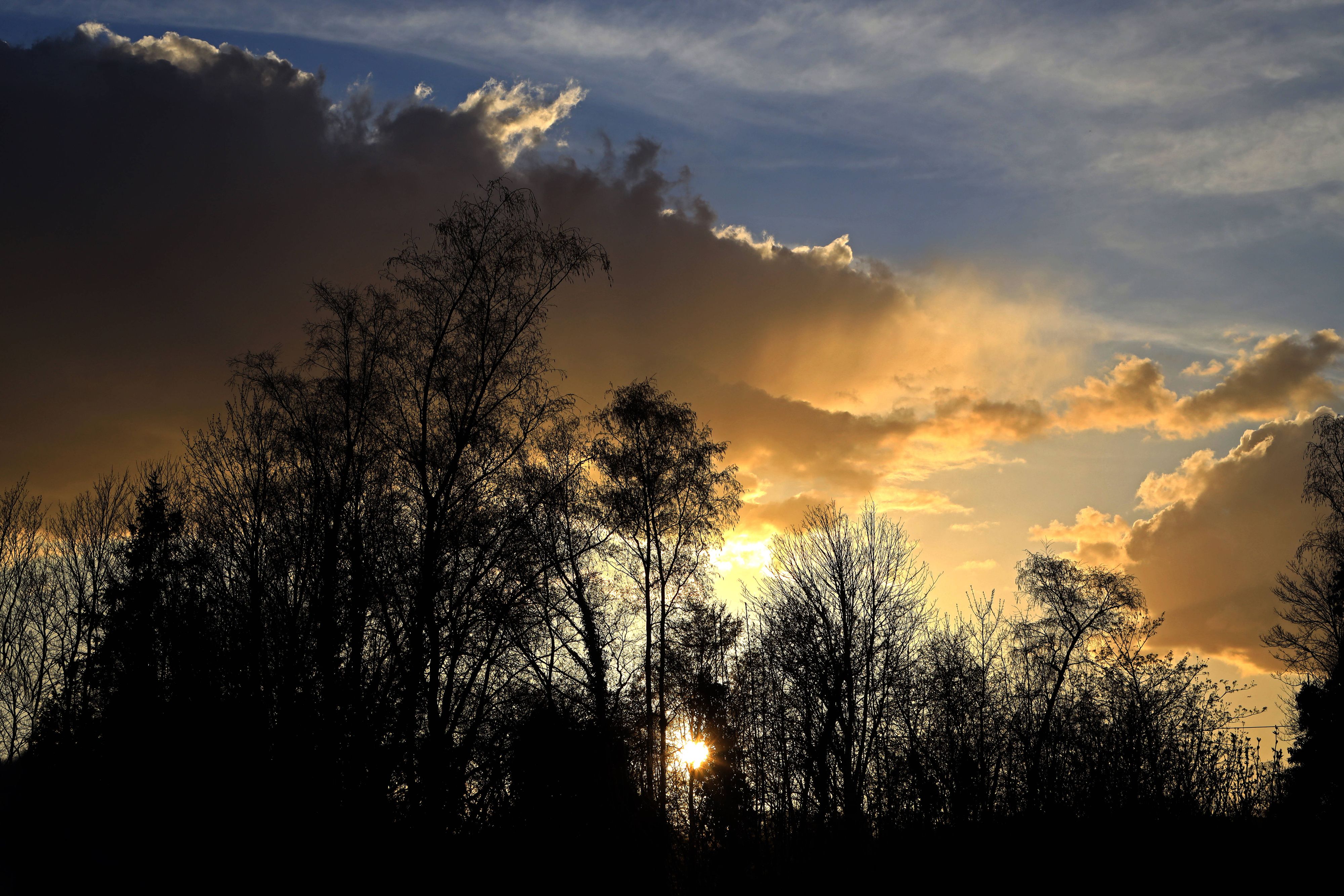 Während es in vielen Teilen des Landes regnet und gewittert, kommen anderorts Sonnenstrahlen durch. 
