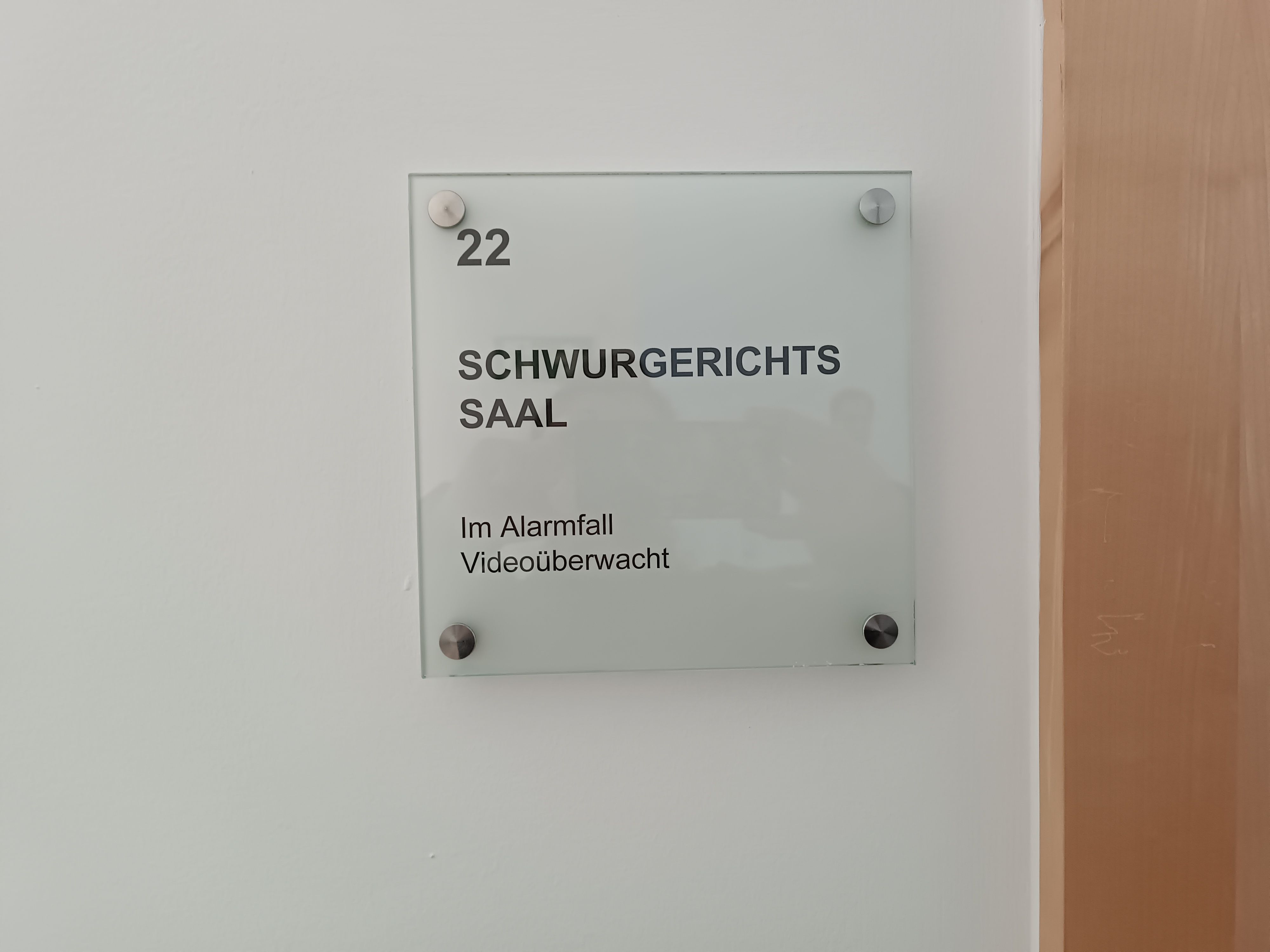 Der Prozess fand im Schurgerichtssaal 22 am Landesgericht Wels statt.