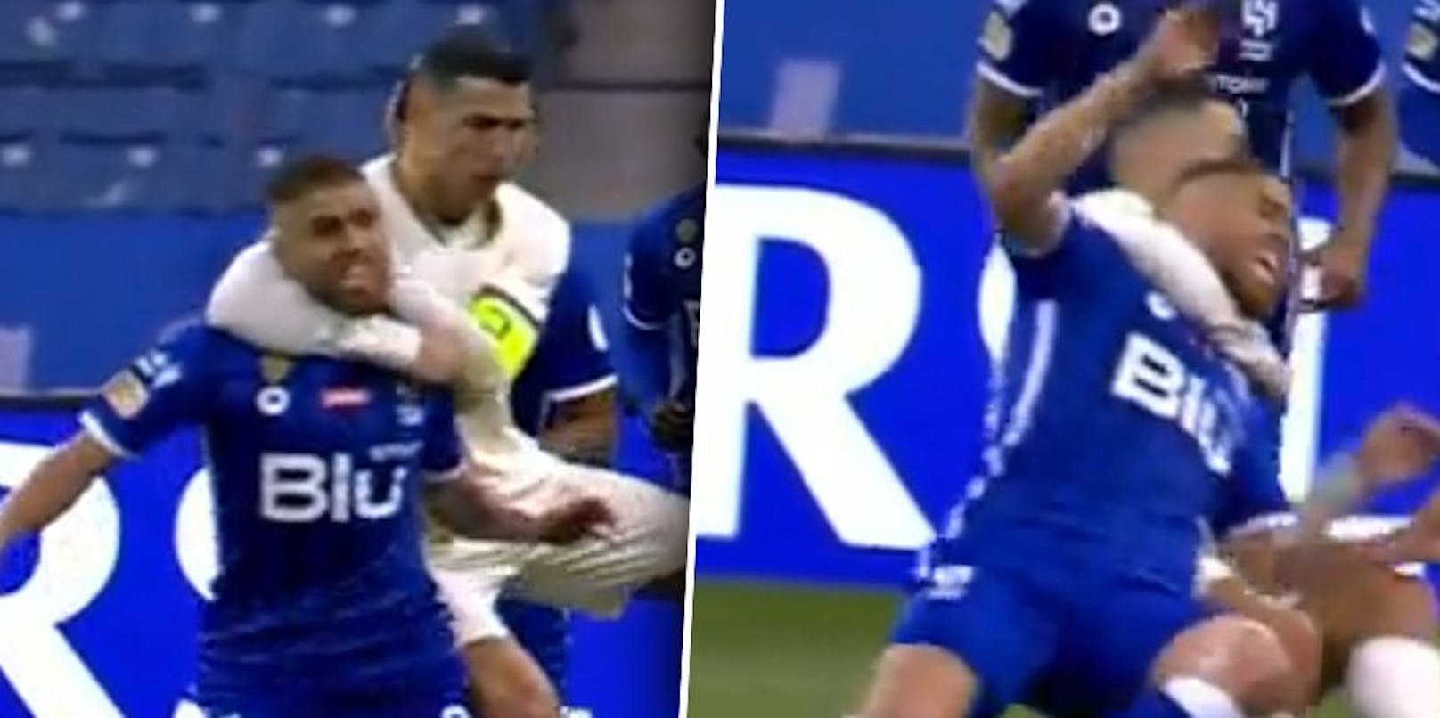 Ronaldo mit seinem brutalen Foul