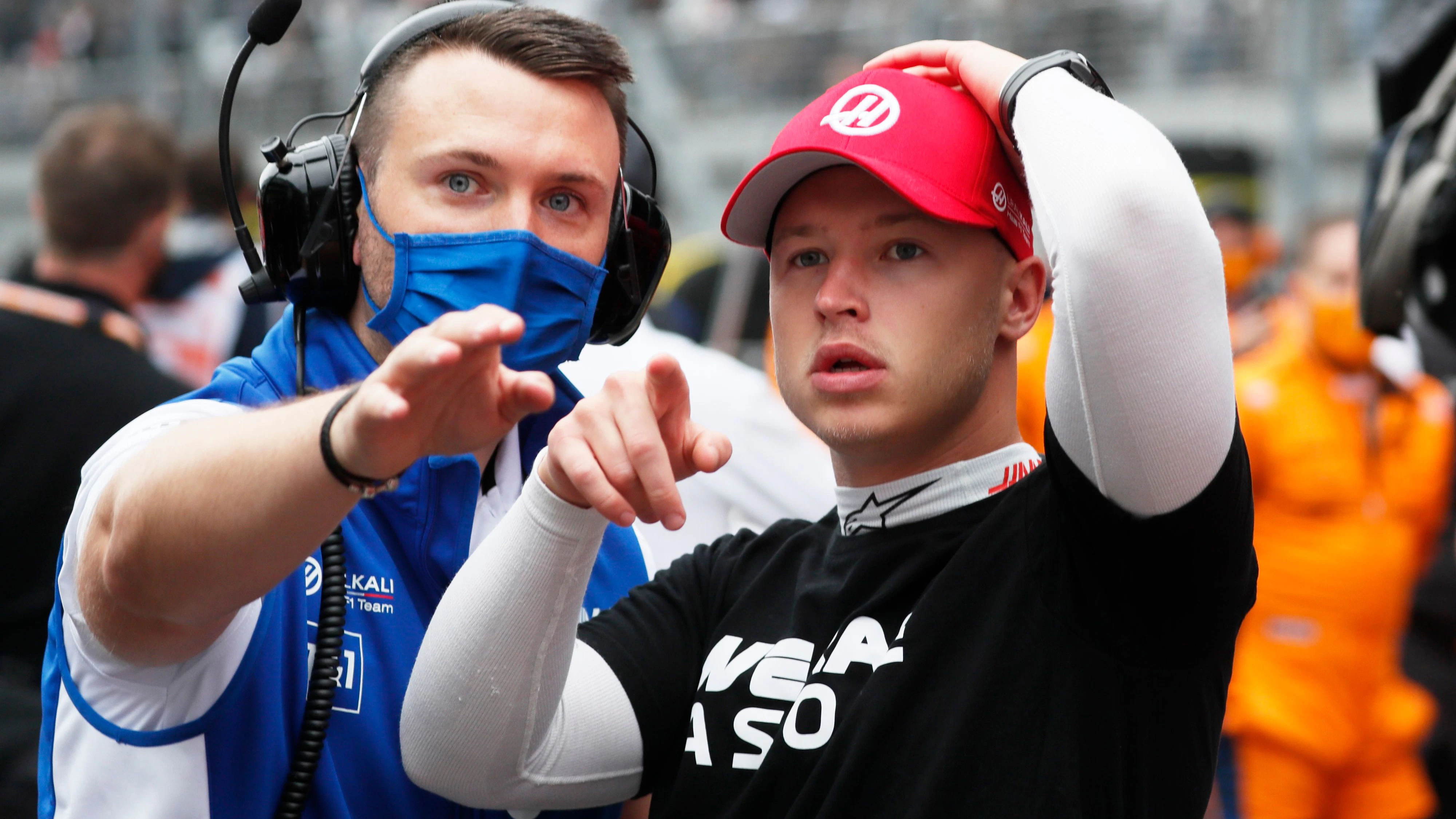 Formula One F1 - Russian Grand Prix - Sochi Autodrom, Sochi, Russia - September 26, 2021 Haas' Nikita Mazepin before the race Pool via REUTERS/Yuri Kochetkov