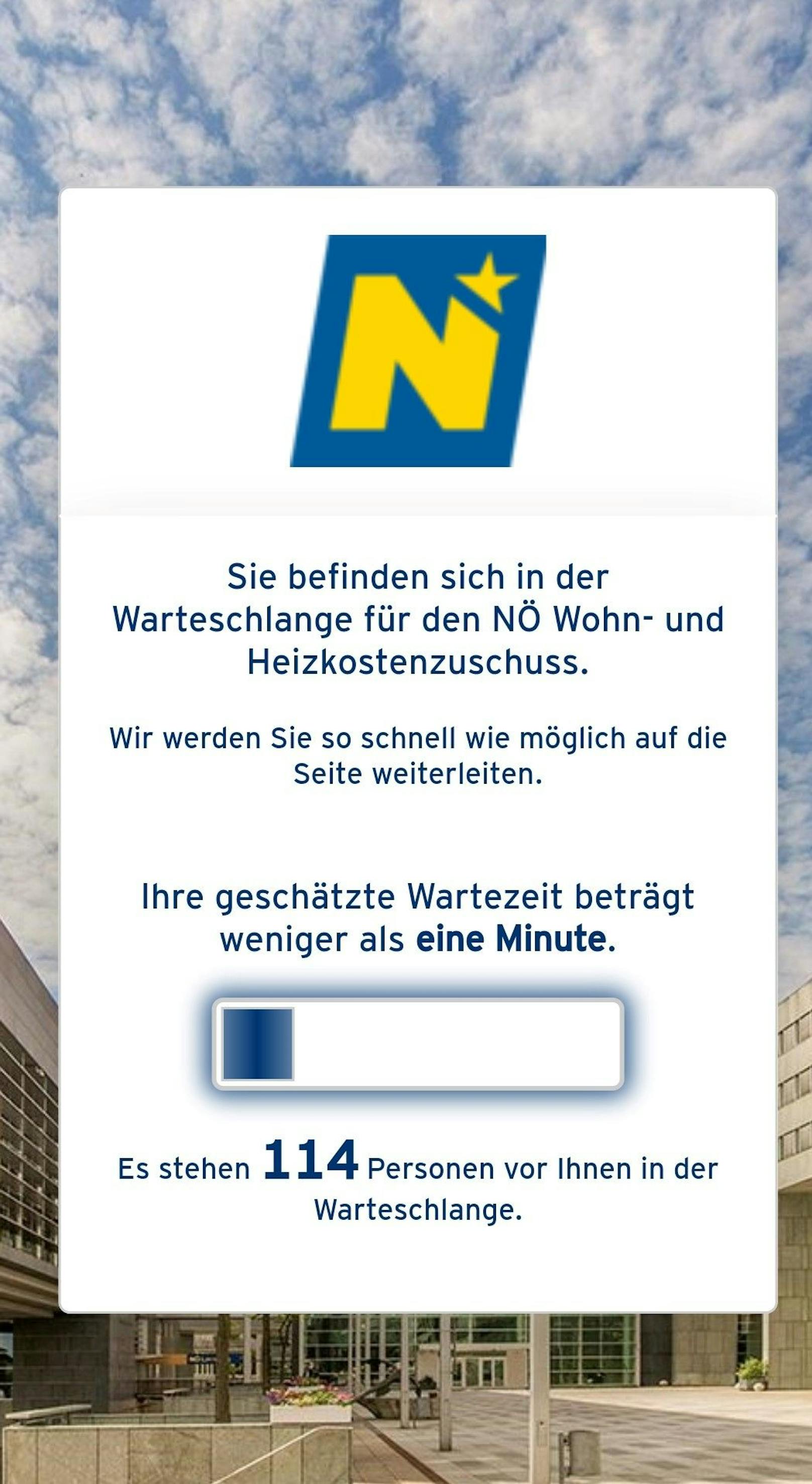 Bereits am ersten Tag sind 100.000 Anträge eingelangt.