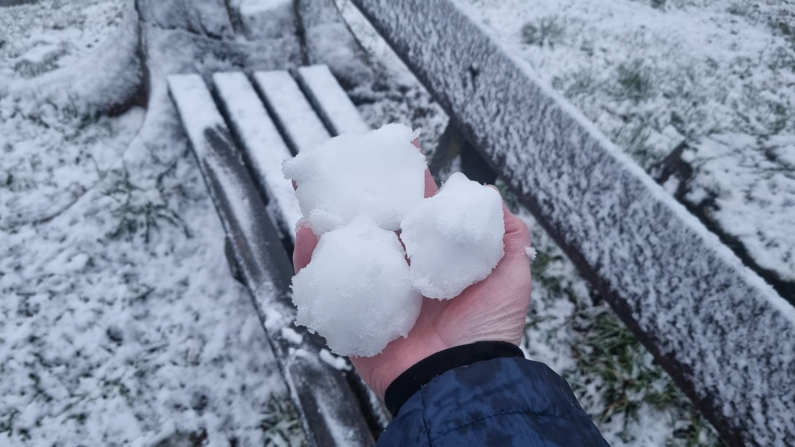 Die hoffentlich letzte Schneeballschlacht für Monate