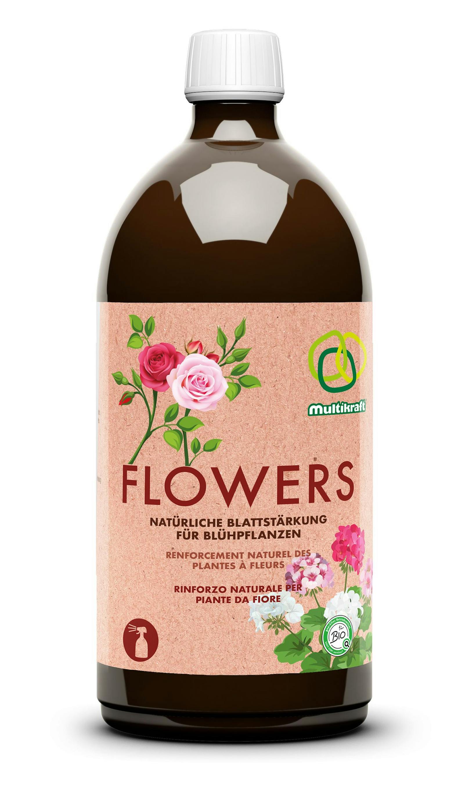 Flowers - natürliche Blattstärkung für Blühpflanzen von Multikraft