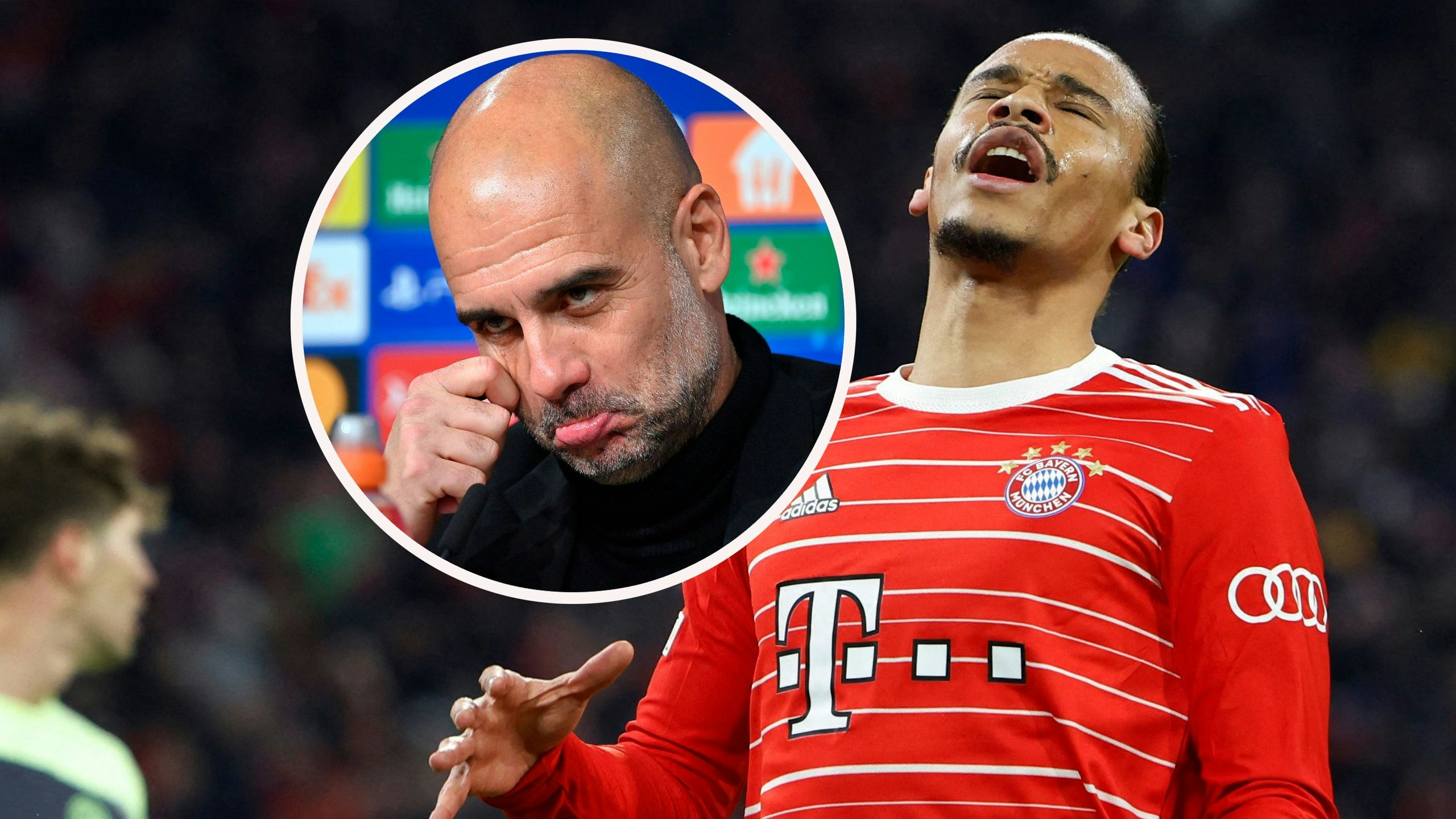 Pep Guardiola fühlt mit seinem Ex-Spieler Leroy Sane.