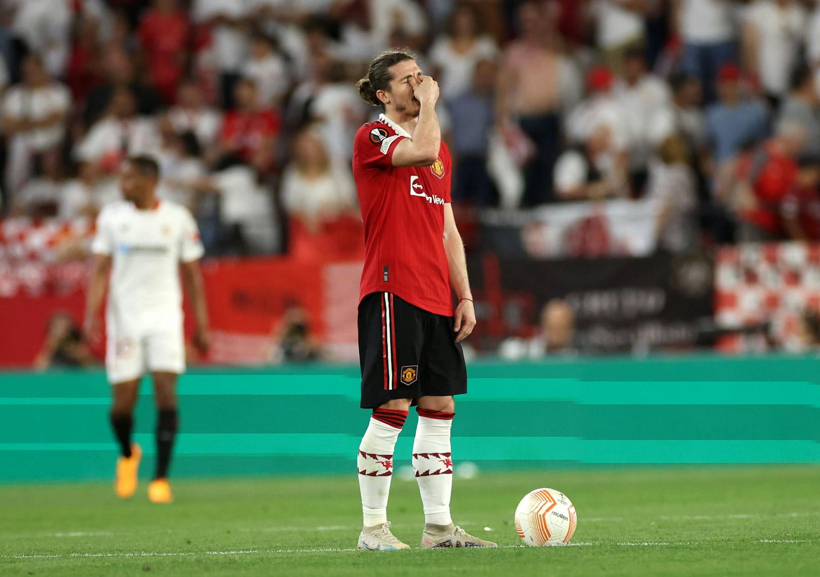 Marcel Sabitzer ist mit Manchester United im Viertelfinale der Europa League gescheitert. 