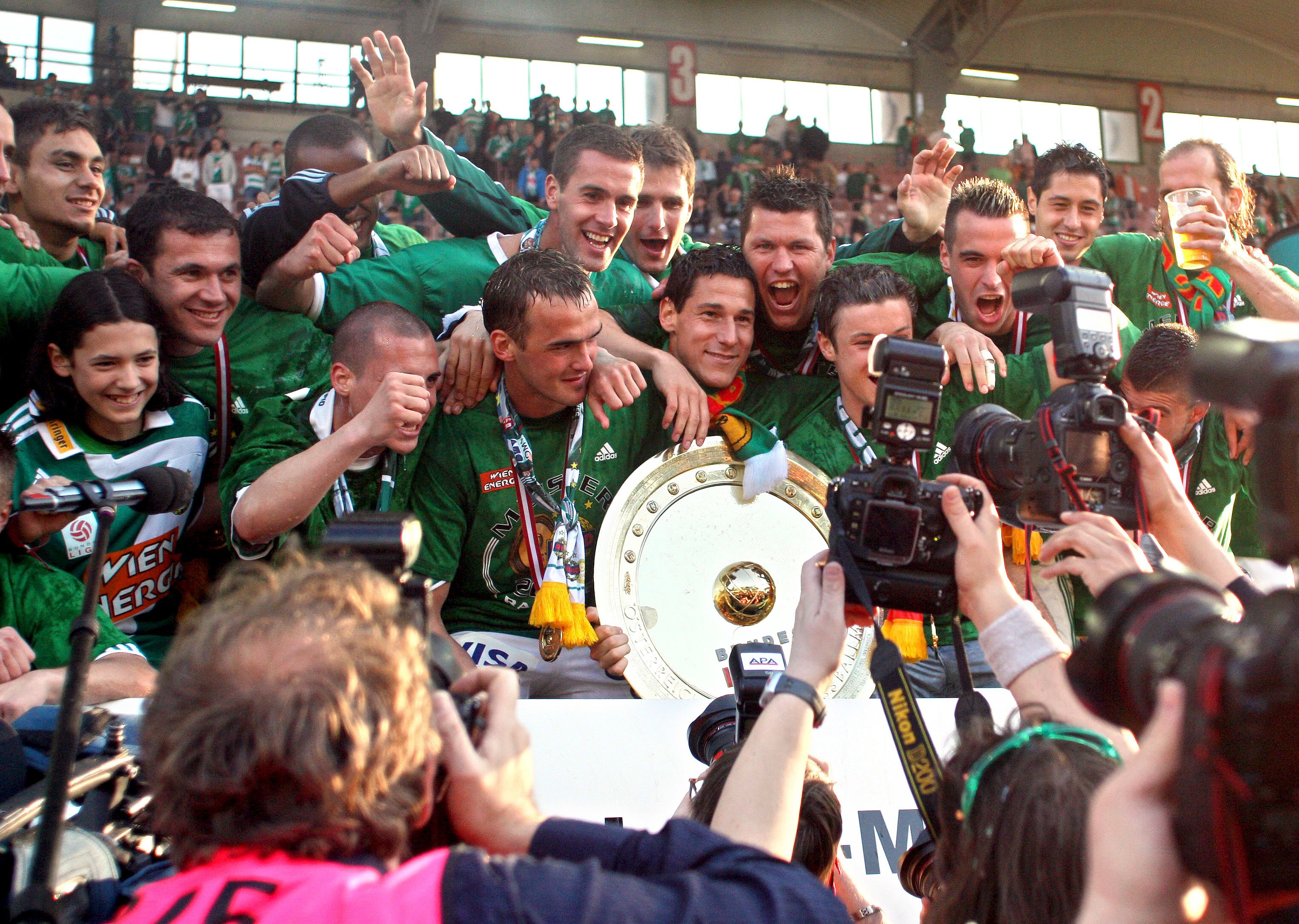 Das erfolgreiche Rapid-Team mit Maierhofer, Hoffer, Payer, Katzer, Boskovic, Patocka und Co.