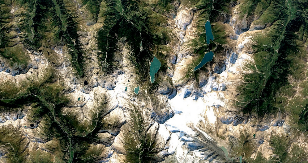 Die Pasterze schmilzt weg: Google Earth Timelapse.