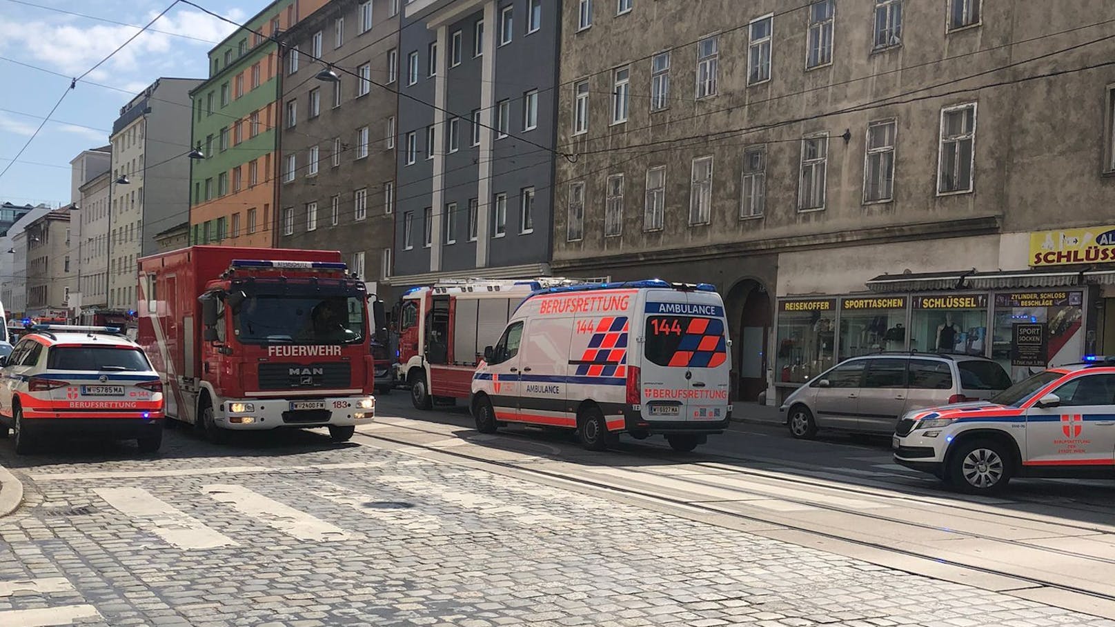 Feuerwehr-Einsatz in Wien-Favoriten