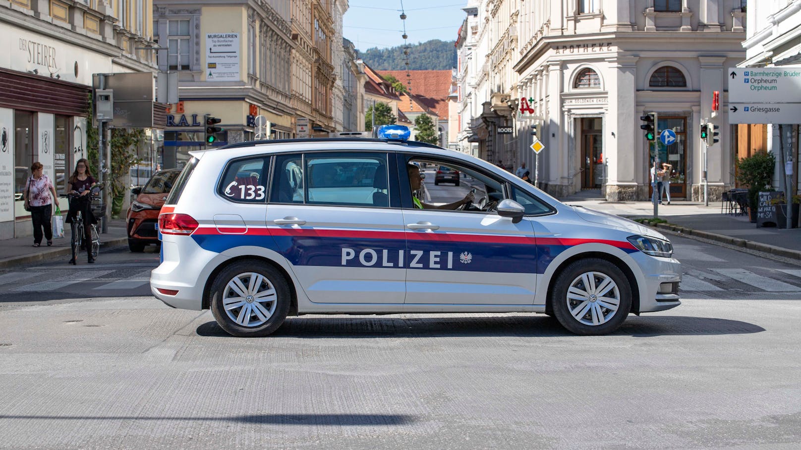 Samstagfrüh musste die Polizei in Graz ausrücken.