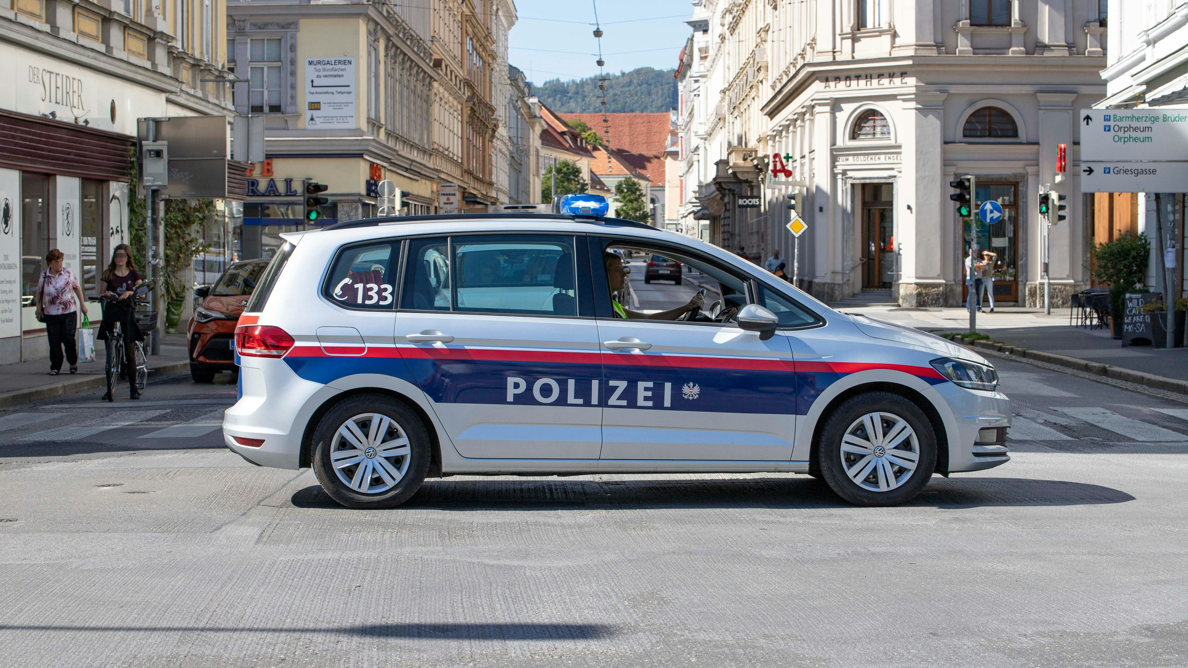 Samstagfrüh musste die Polizei in Graz ausrücken.