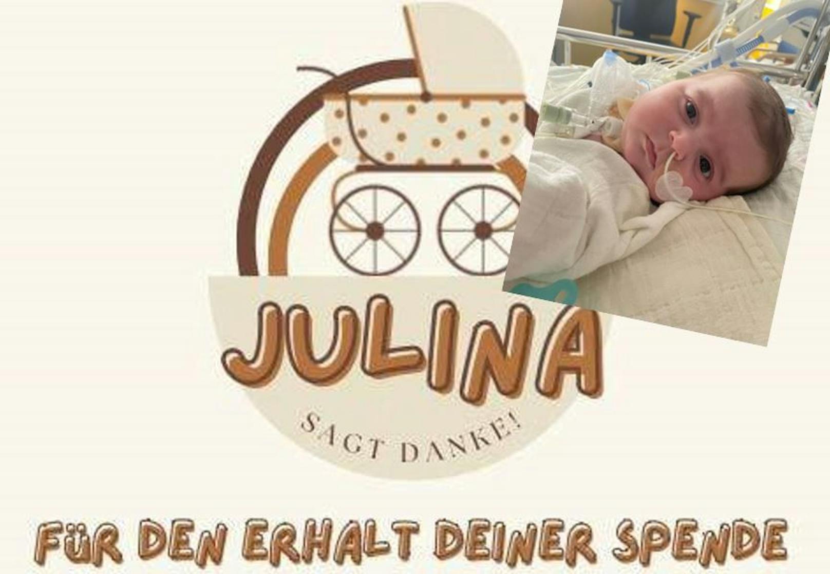 Baby Julina braucht spezielle Therapien und einen Kinderwagen.