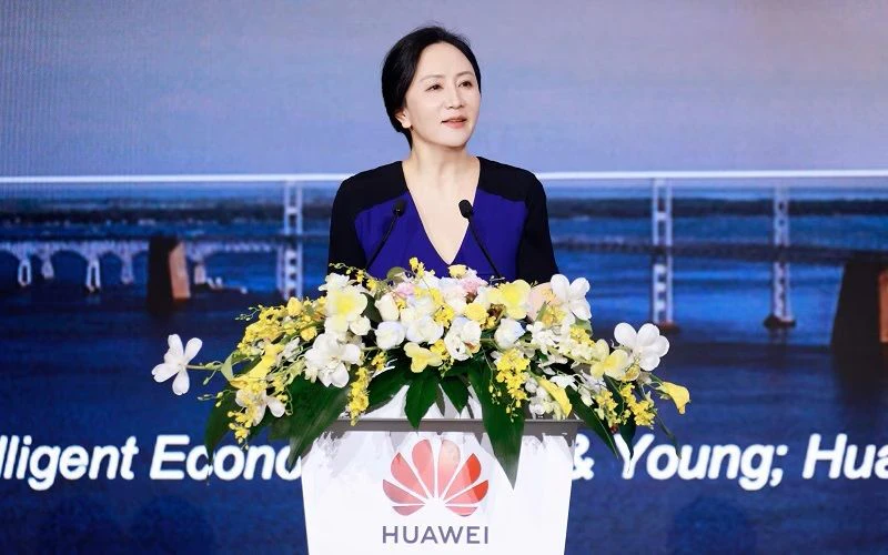 Sabrina Meng spricht auf dem HAS 2023.