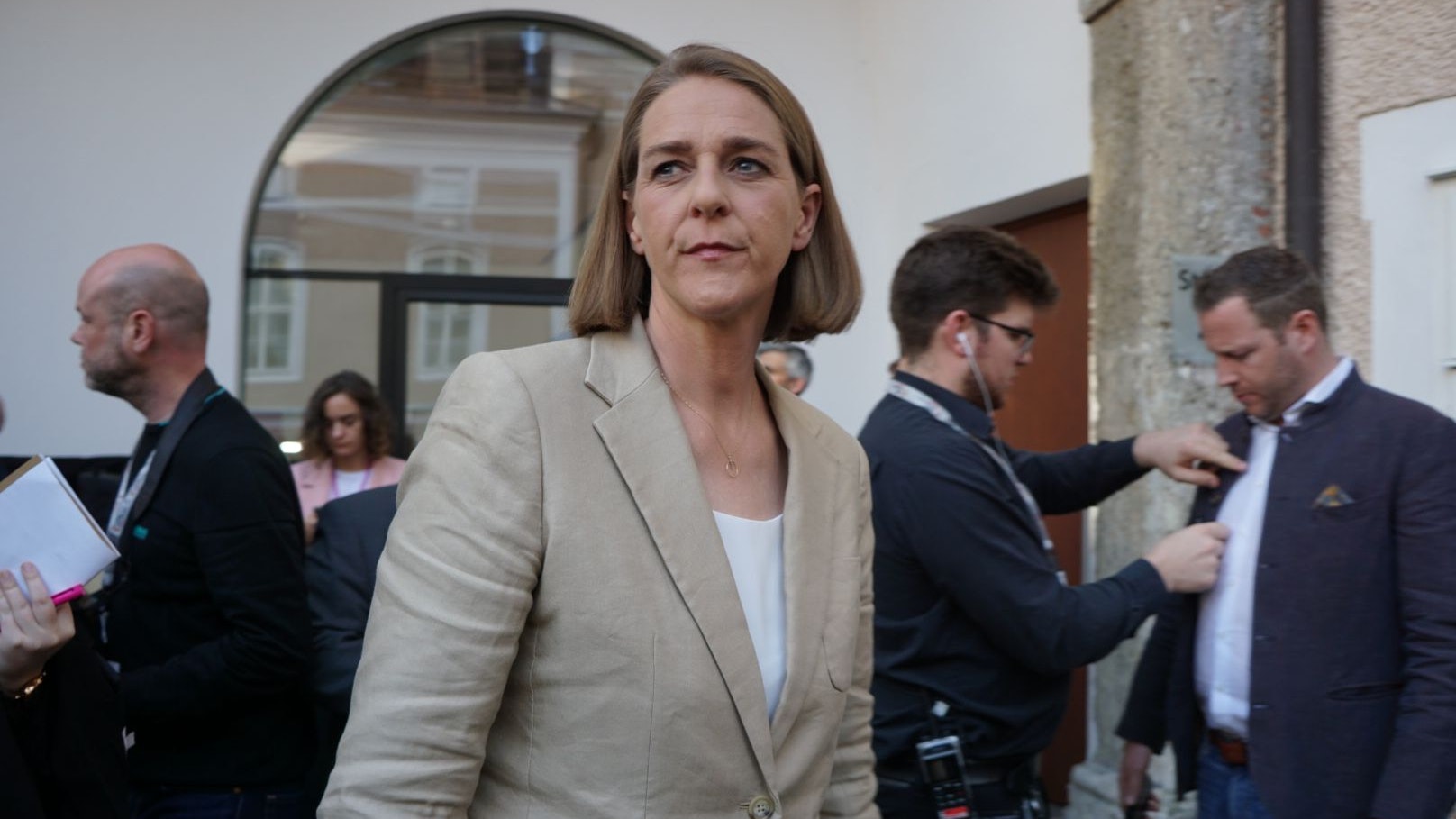 Weitere Impressionen der Salzburger Spitzenkandidaten nach der Landtagswahl 2023.