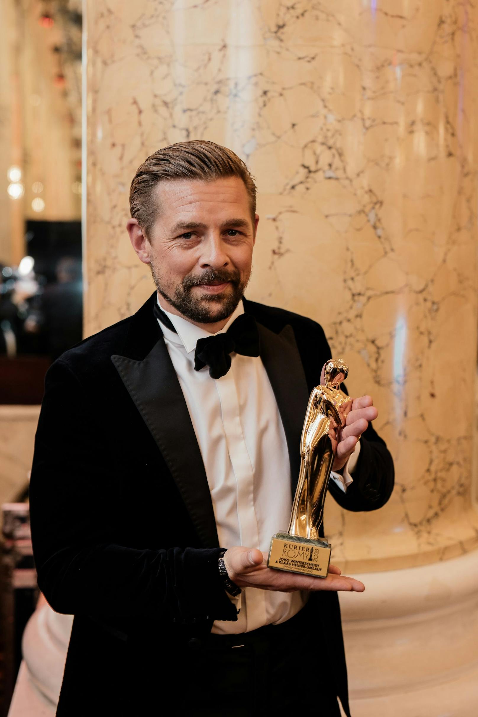 Klaas erhielt den Filmpreis in der Kategorie Unterhaltung. 